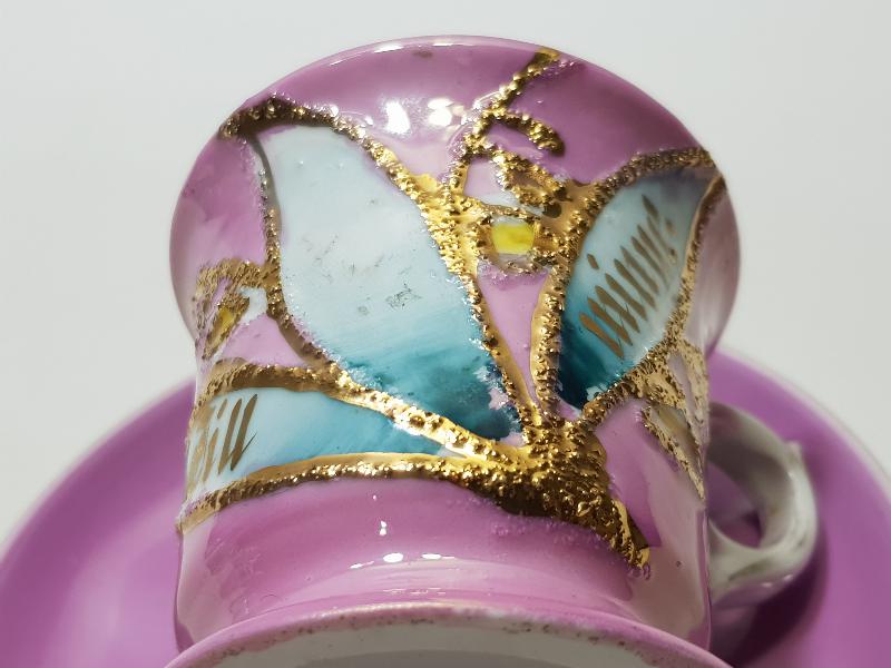 OSMANLI DÖNEMİ ALTIN YALDIZLI SARAY İŞİ FİNCAN