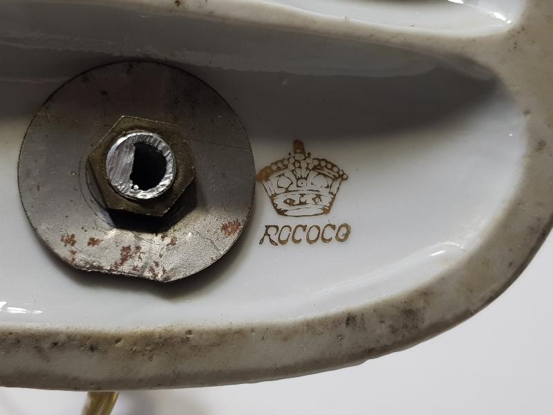 ANTİKA ROCOCO PORSELEN ABAJUR