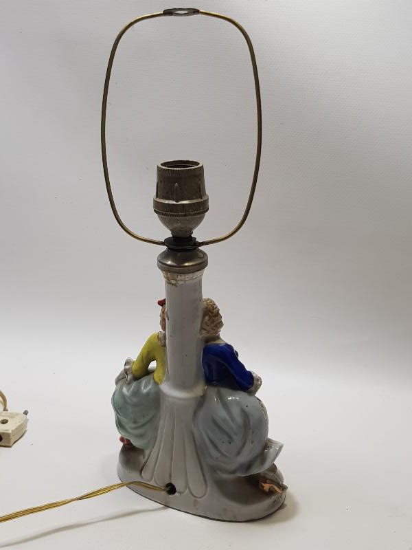 ANTİKA ROCOCO PORSELEN ABAJUR