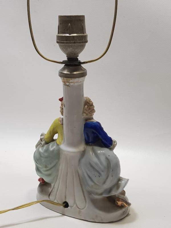 ANTİKA ROCOCO PORSELEN ABAJUR