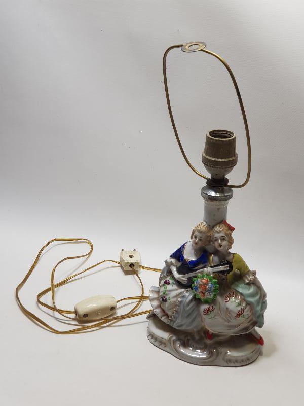 ANTİKA ROCOCO PORSELEN ABAJUR