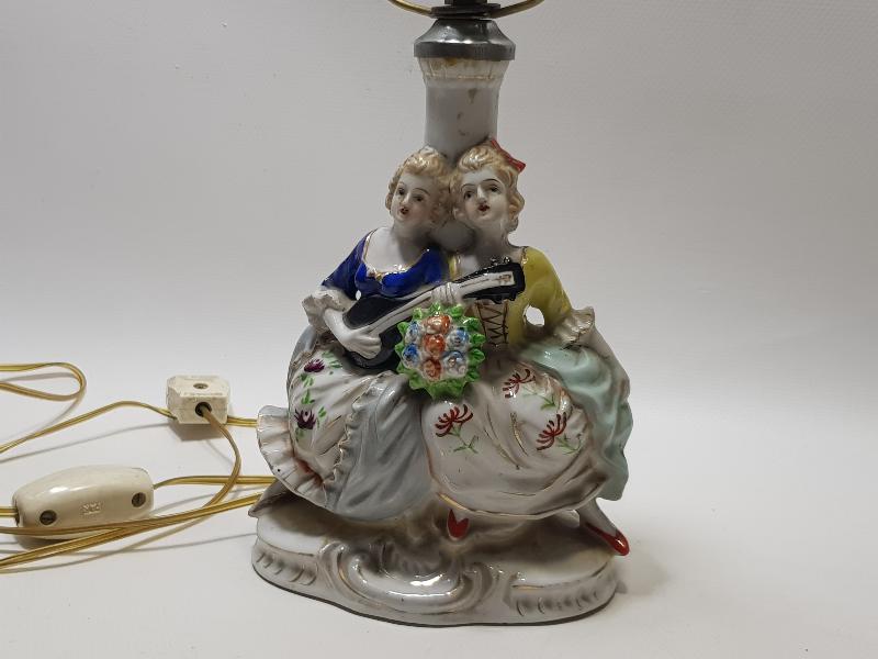 ANTİKA ROCOCO PORSELEN ABAJUR