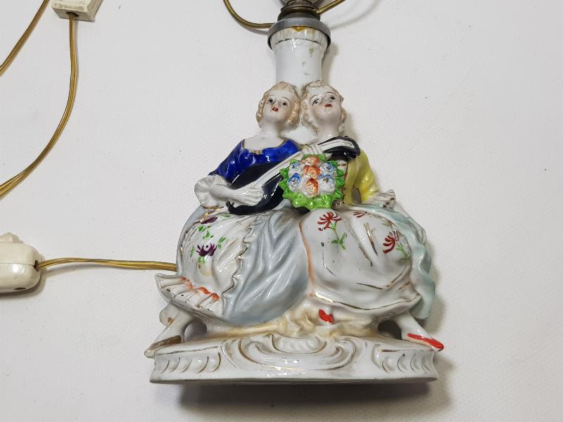 ANTİKA ROCOCO PORSELEN ABAJUR