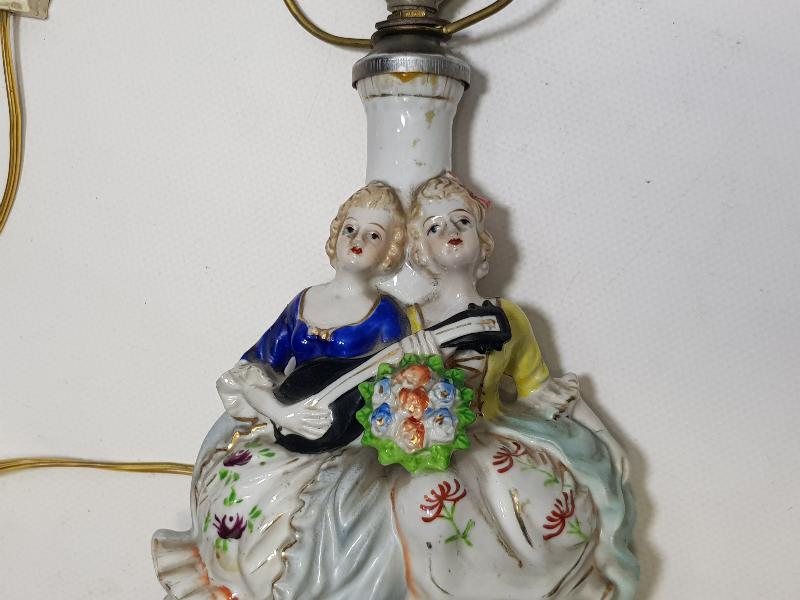 ANTİKA ROCOCO PORSELEN ABAJUR