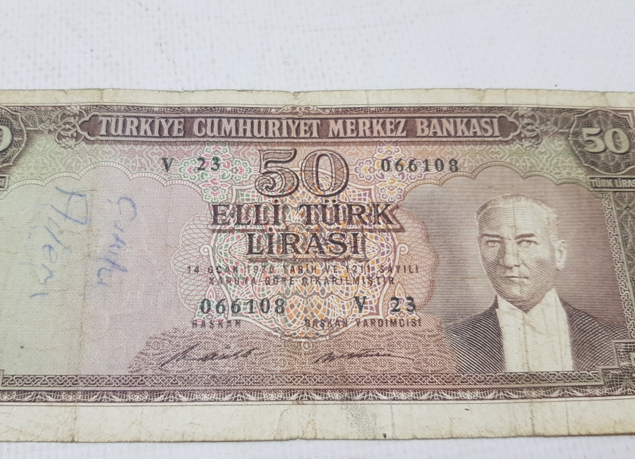 5. EMİSYON 50 LİRA KAĞIT PARA