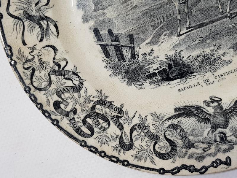 1794 TARİHLİ NAPOLYON GÖRSELLİ PORSELEN TABAK