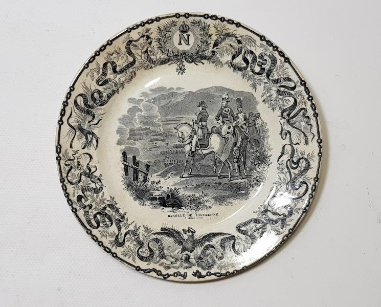 1794 TARİHLİ NAPOLYON GÖRSELLİ PORSELEN TABAK