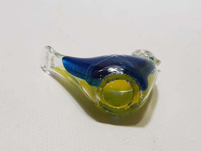 ANTİKA ANADOLU İŞİ EL BOYAMA CAM KUŞ BİBLOSU