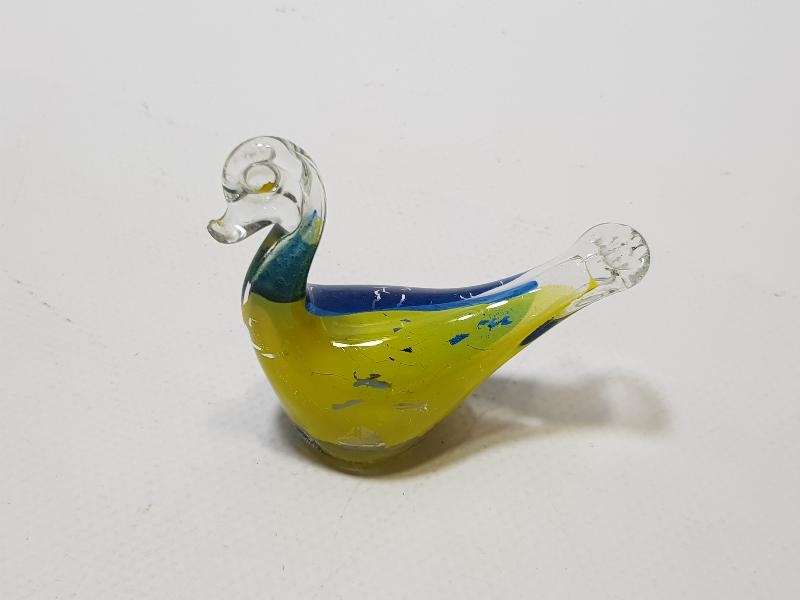 ANTİKA ANADOLU İŞİ EL BOYAMA CAM KUŞ BİBLOSU