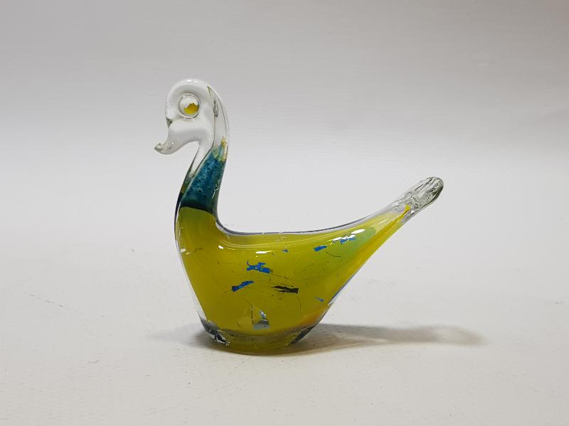 ANTİKA ANADOLU İŞİ EL BOYAMA CAM KUŞ BİBLOSU