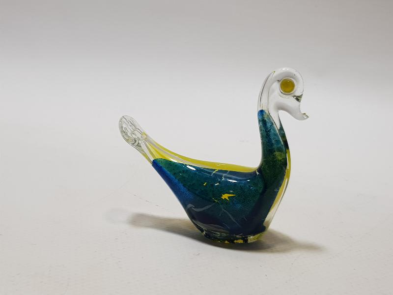 ANTİKA ANADOLU İŞİ EL BOYAMA CAM KUŞ BİBLOSU