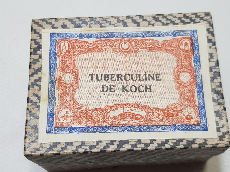 OSMANLI TIP TARİHİ: VEREM İLACI KUTUSU - TUBERCULINE DE KOCH