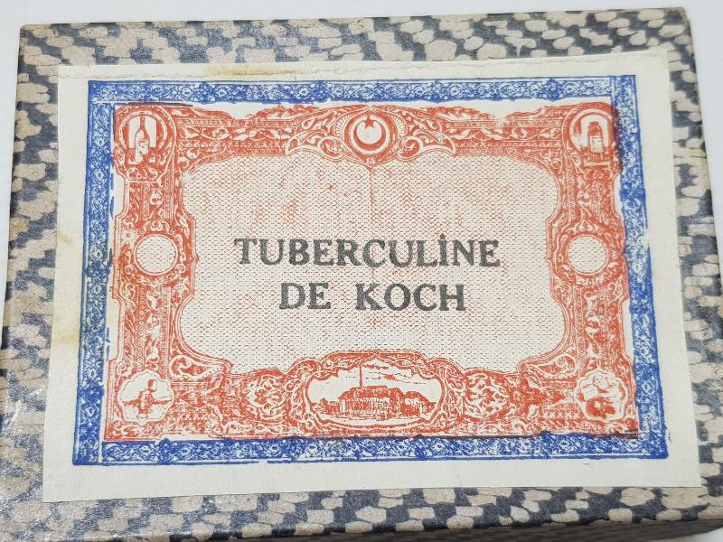 OSMANLI TIP TARİHİ: VEREM İLACI KUTUSU - TUBERCULINE DE KOCH