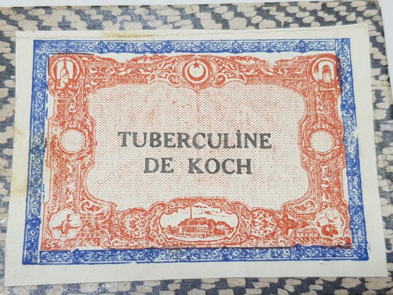OSMANLI TIP TARİHİ: VEREM İLACI KUTUSU - TUBERCULINE DE KOCH