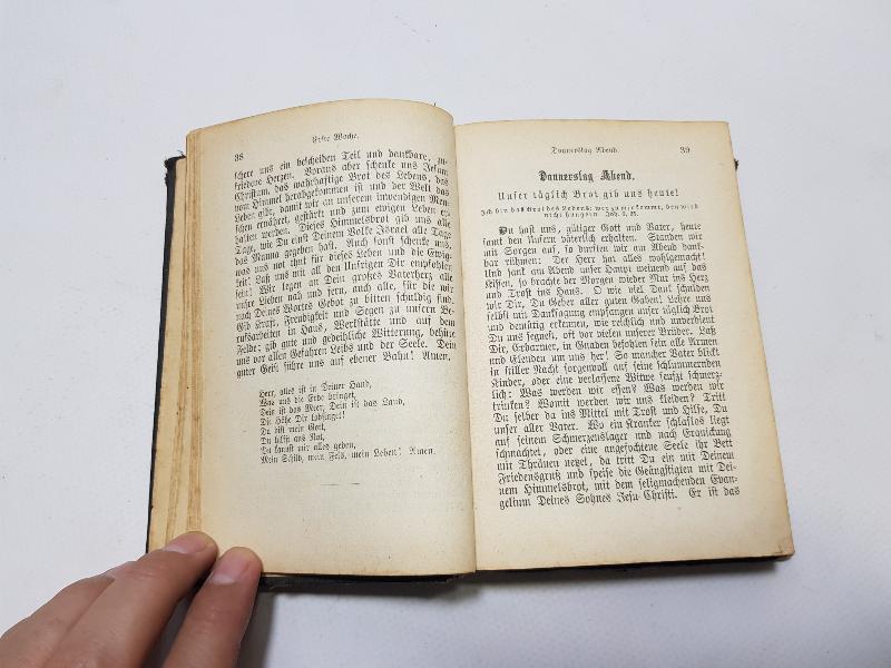 1886 TARİHLİ ALMANCA İNCİL - DAS WALTE GOTT