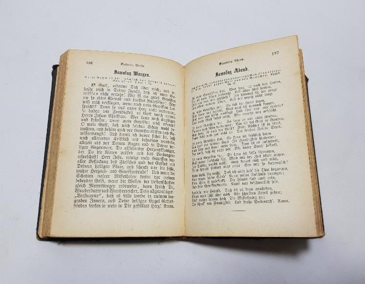 1886 TARİHLİ ALMANCA İNCİL - DAS WALTE GOTT