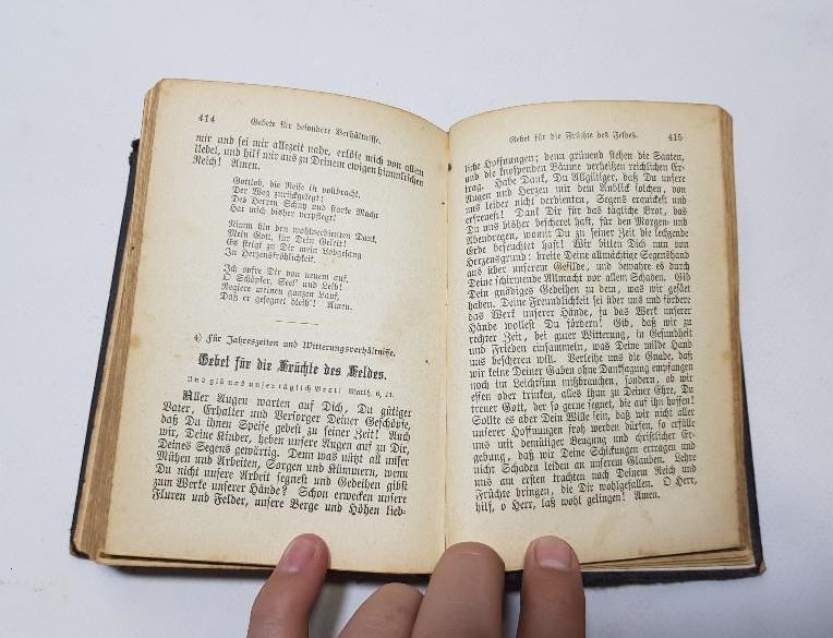 1886 TARİHLİ ALMANCA İNCİL - DAS WALTE GOTT