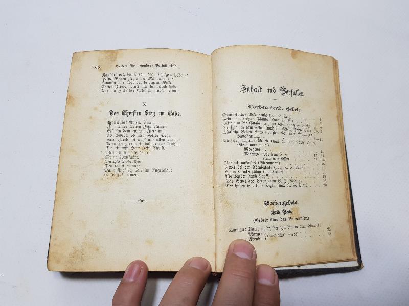 1886 TARİHLİ ALMANCA İNCİL - DAS WALTE GOTT