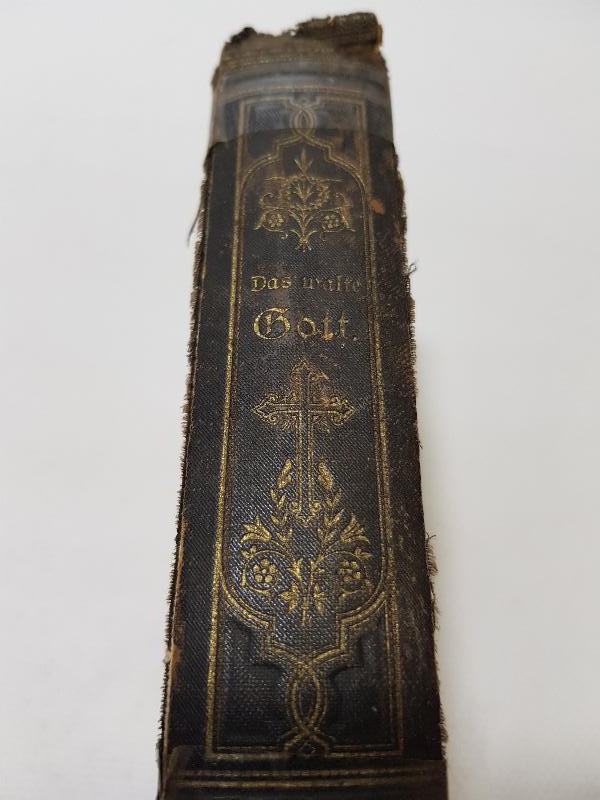 1886 TARİHLİ ALMANCA İNCİL - DAS WALTE GOTT