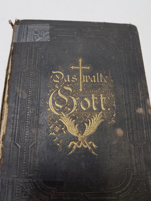 1886 TARİHLİ ALMANCA İNCİL - DAS WALTE GOTT