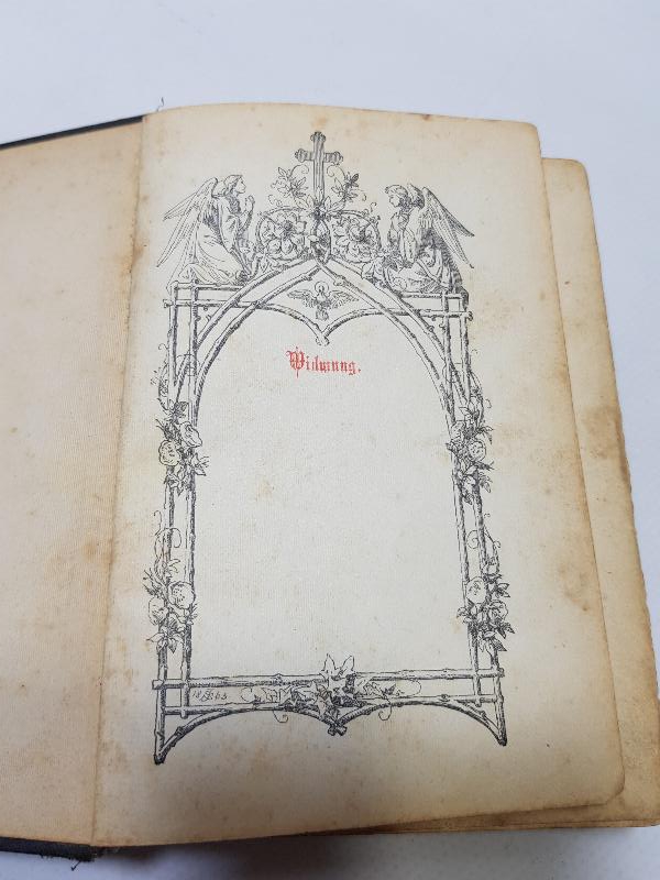 1886 TARİHLİ ALMANCA İNCİL - DAS WALTE GOTT