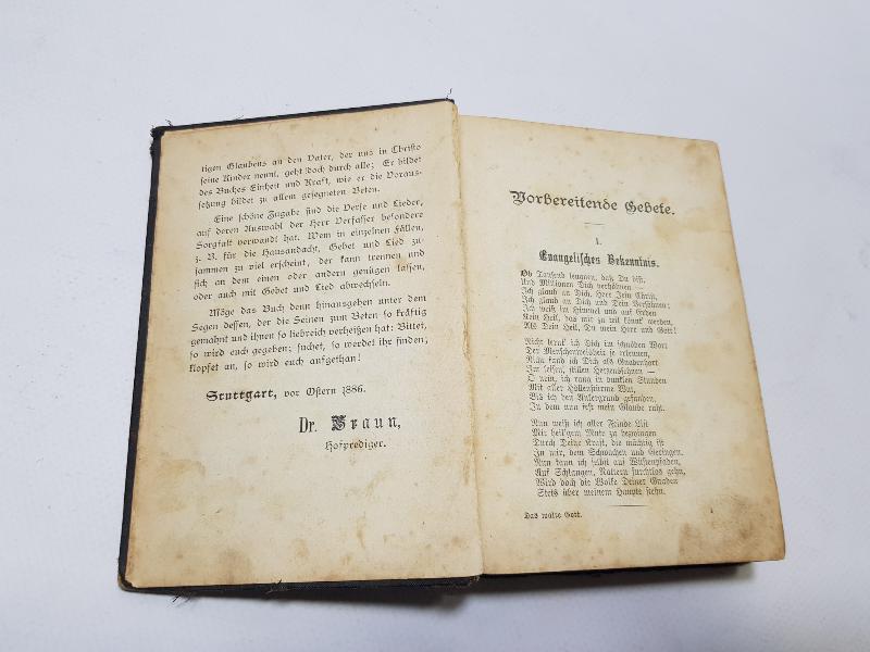 1886 TARİHLİ ALMANCA İNCİL - DAS WALTE GOTT