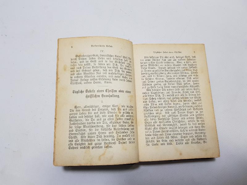 1886 TARİHLİ ALMANCA İNCİL - DAS WALTE GOTT