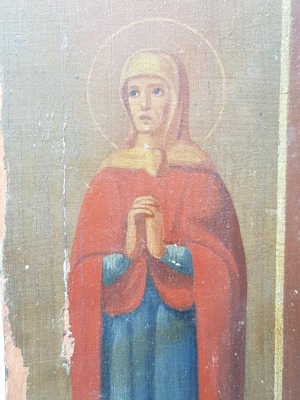 OSMANLI DÖNEMİ EL BOYAMA AHŞAP İKONA