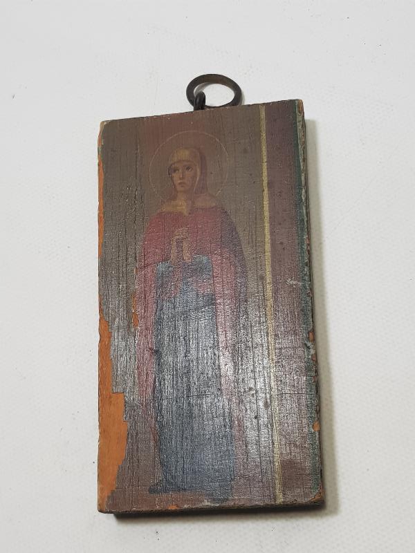 OSMANLI DÖNEMİ EL BOYAMA AHŞAP İKONA