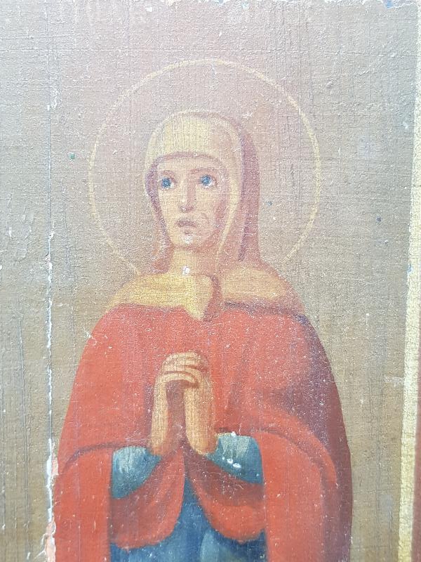 OSMANLI DÖNEMİ EL BOYAMA AHŞAP İKONA