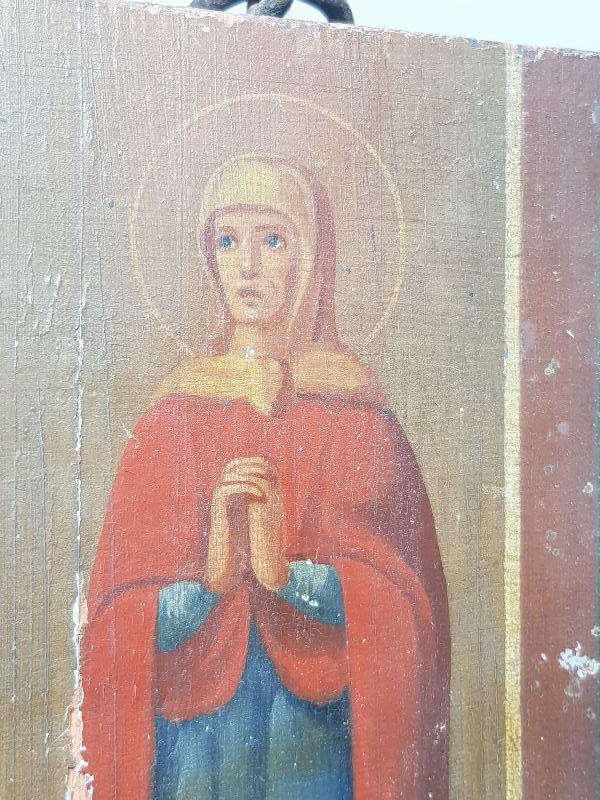 OSMANLI DÖNEMİ EL BOYAMA AHŞAP İKONA