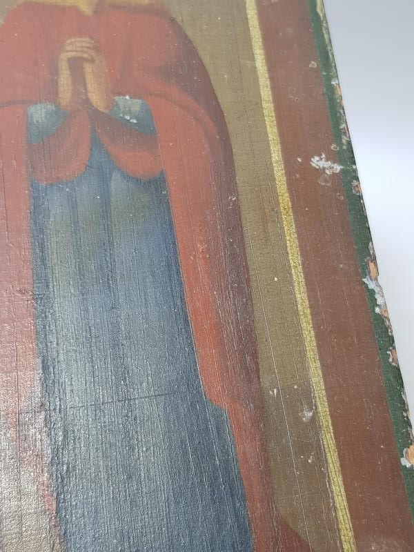 OSMANLI DÖNEMİ EL BOYAMA AHŞAP İKONA