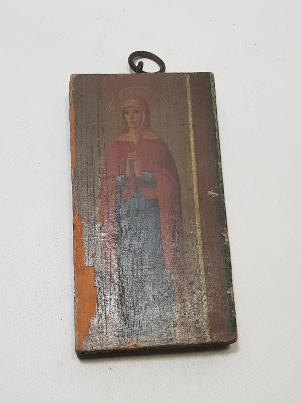 OSMANLI DÖNEMİ EL BOYAMA AHŞAP İKONA