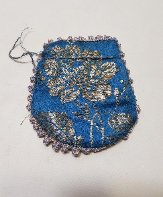 OSMANLI DÖNEMİ İPEK ELMASİYE KINA KESESİ