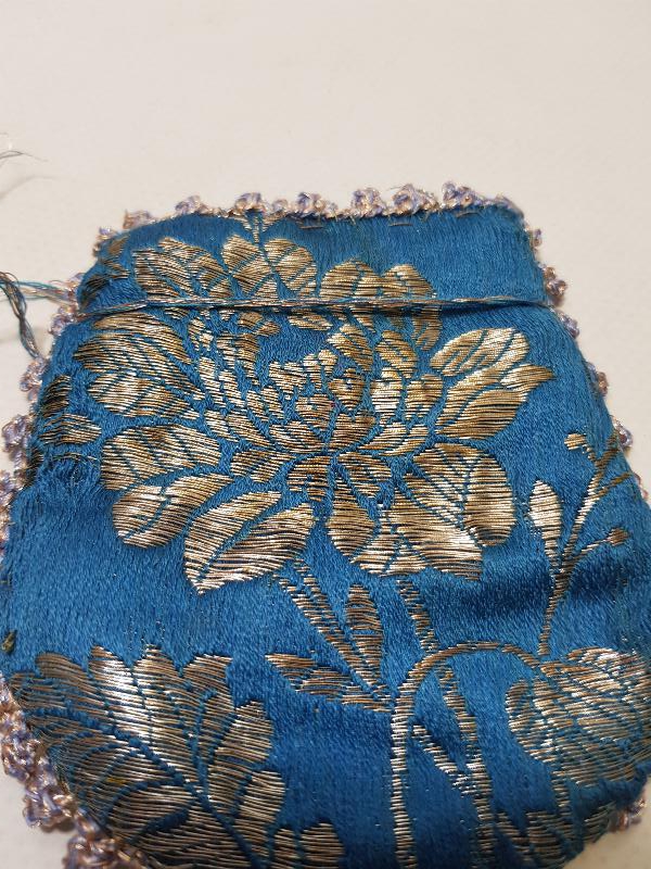 OSMANLI DÖNEMİ İPEK ELMASİYE KINA KESESİ