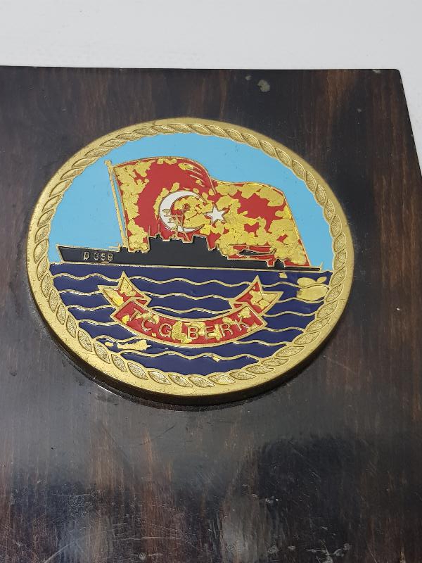 TCG BERK GEMİSİ ÇOK NADİR MADALYA PLAKET