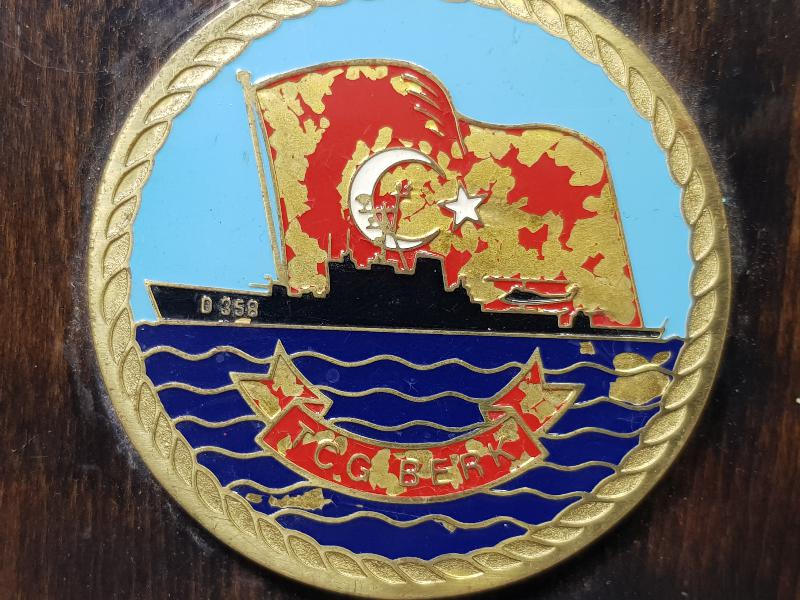 TCG BERK GEMİSİ ÇOK NADİR MADALYA PLAKET