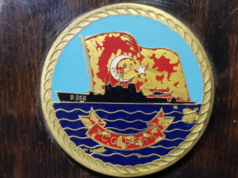 TCG BERK GEMİSİ ÇOK NADİR MADALYA PLAKET