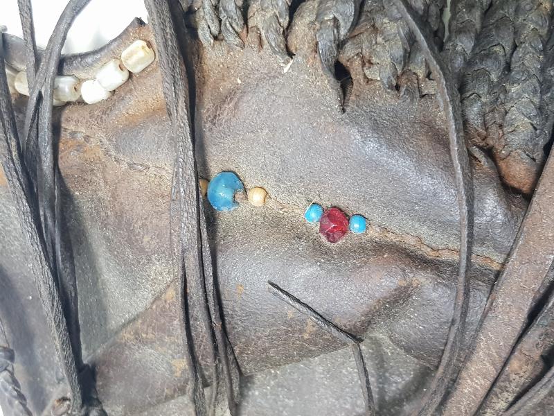 OSMANLI DÖNEMİ TEKKE İŞİ DERİ AVCI ÇANTASI