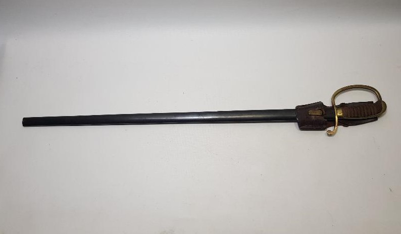 OSMANLI DÖNEMİ ALLAH BİZİMLE YAZILI TOPÇU SUBAY KILICI