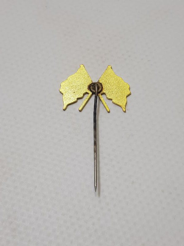 OSMANLI DÖNEMİ TÜRK BAYRAKLI ÇOK NADİR HİLALİ AHMER ROZETİ