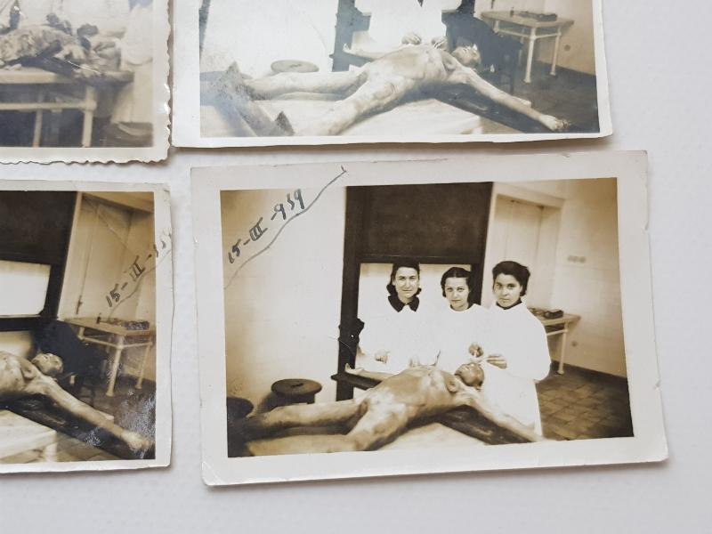 5 ADET FOTOĞRAF LOTU: 1939 TIP ÖĞRENCİLERİ KADAVRA İNCELİYOR