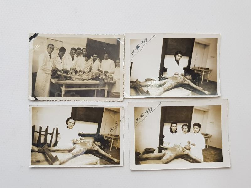 5 ADET FOTOĞRAF LOTU: 1939 TIP ÖĞRENCİLERİ KADAVRA İNCELİYOR