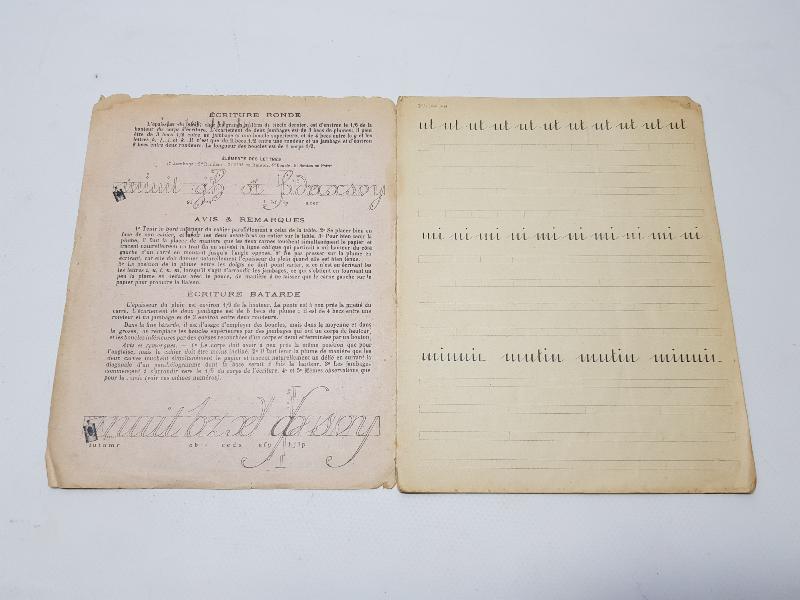 OSMANLI DÖNEMİ CONSTANTINOPLE DAMGALI YENİ YAZI METOD DEFTERİ