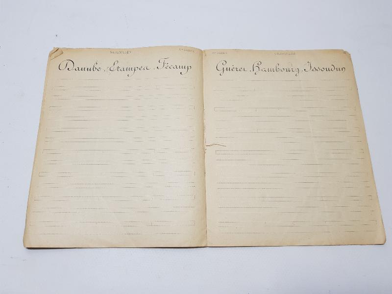 OSMANLI DÖNEMİ CONSTANTINOPLE DAMGALI YENİ YAZI METOD DEFTERİ