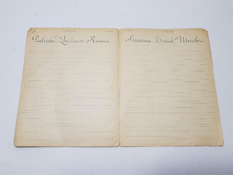 OSMANLI DÖNEMİ CONSTANTINOPLE DAMGALI YENİ YAZI METOD DEFTERİ