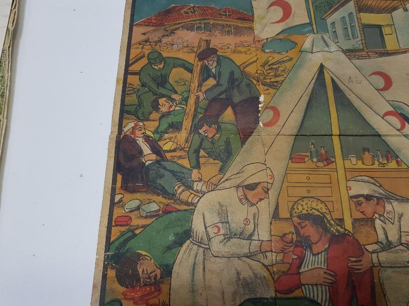 1943 SAKARYA DEPREMİ KIZILAY AFİŞİ - ÇOK NADİR