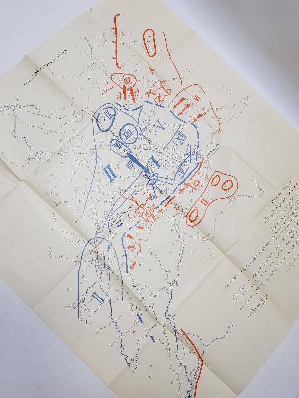 OSMANLICA BÜYÜK TAARRUZ HARİTA KROKİSİ