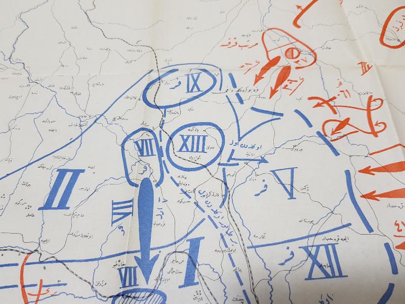 OSMANLICA BÜYÜK TAARRUZ HARİTA KROKİSİ