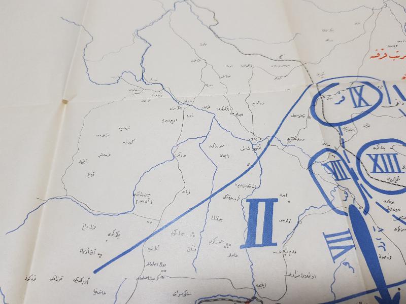 OSMANLICA BÜYÜK TAARRUZ HARİTA KROKİSİ